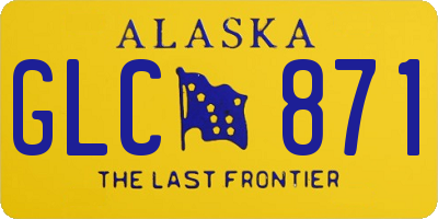 AK license plate GLC871