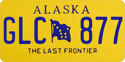 AK license plate GLC877