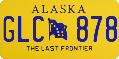 AK license plate GLC878