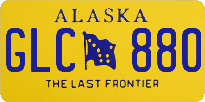 AK license plate GLC880