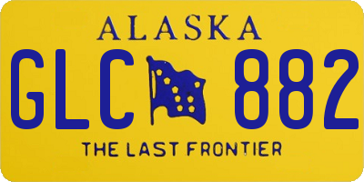 AK license plate GLC882