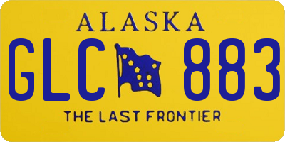 AK license plate GLC883