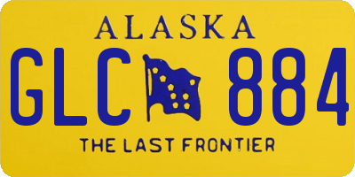 AK license plate GLC884