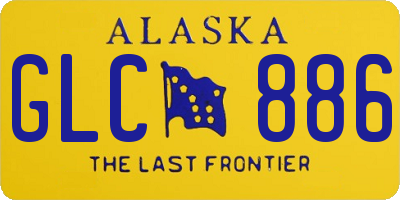 AK license plate GLC886