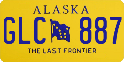 AK license plate GLC887