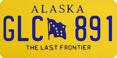 AK license plate GLC891