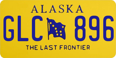 AK license plate GLC896