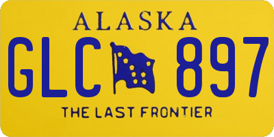 AK license plate GLC897