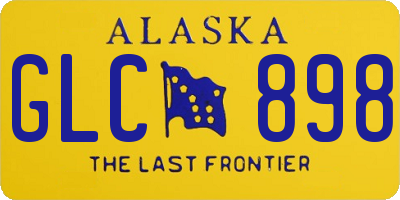 AK license plate GLC898