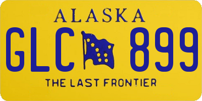 AK license plate GLC899