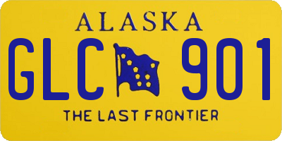 AK license plate GLC901