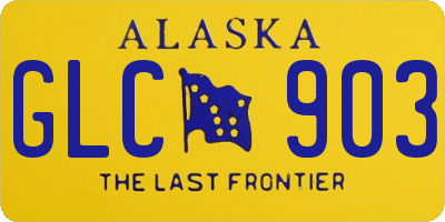 AK license plate GLC903