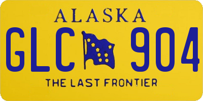 AK license plate GLC904