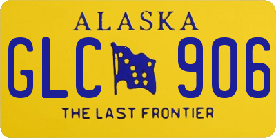 AK license plate GLC906