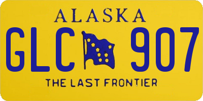 AK license plate GLC907