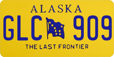 AK license plate GLC909