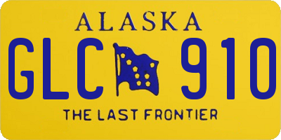 AK license plate GLC910