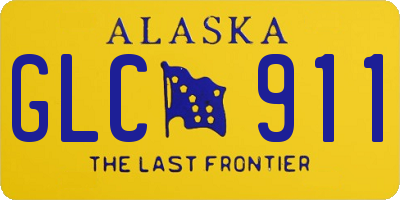 AK license plate GLC911