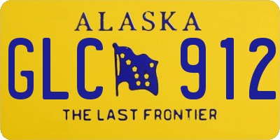 AK license plate GLC912