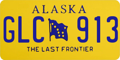 AK license plate GLC913