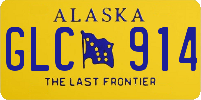 AK license plate GLC914