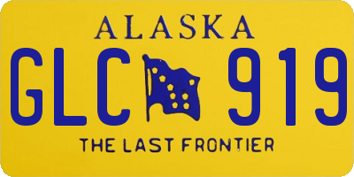 AK license plate GLC919