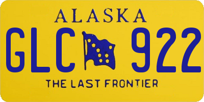 AK license plate GLC922