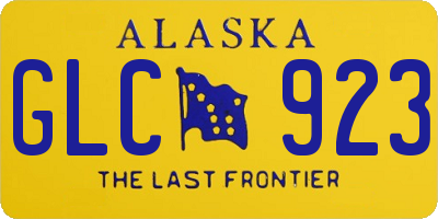 AK license plate GLC923