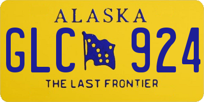 AK license plate GLC924