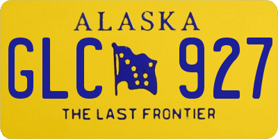 AK license plate GLC927