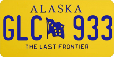 AK license plate GLC933