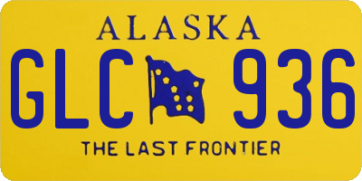 AK license plate GLC936