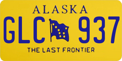 AK license plate GLC937