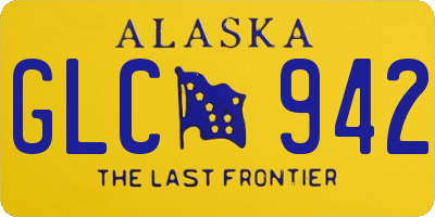 AK license plate GLC942