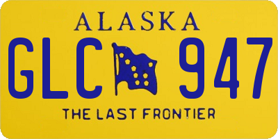 AK license plate GLC947