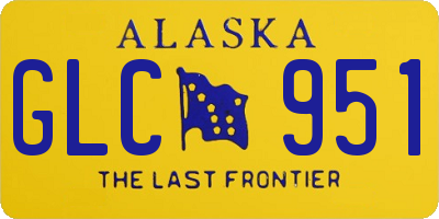 AK license plate GLC951