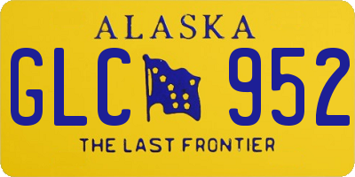 AK license plate GLC952