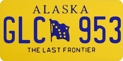 AK license plate GLC953