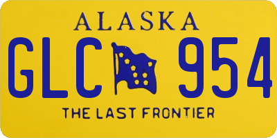 AK license plate GLC954