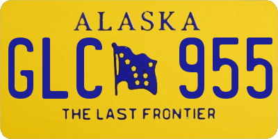 AK license plate GLC955