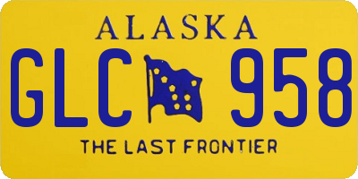 AK license plate GLC958