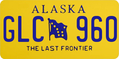 AK license plate GLC960