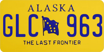 AK license plate GLC963