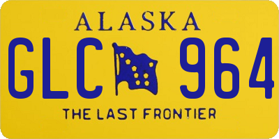 AK license plate GLC964