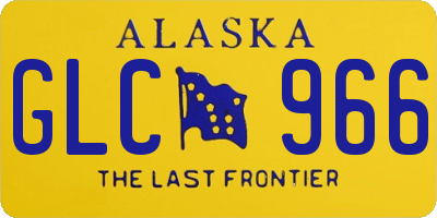 AK license plate GLC966