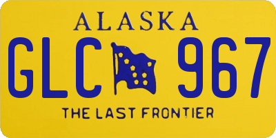 AK license plate GLC967