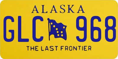 AK license plate GLC968