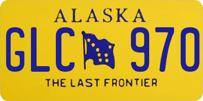 AK license plate GLC970