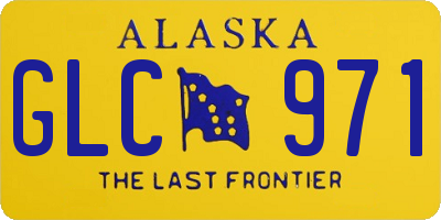 AK license plate GLC971