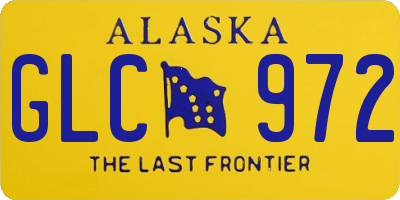 AK license plate GLC972